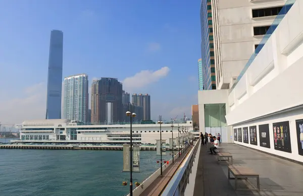 구 룡 하버 페리 터미널 홍콩 — 스톡 사진