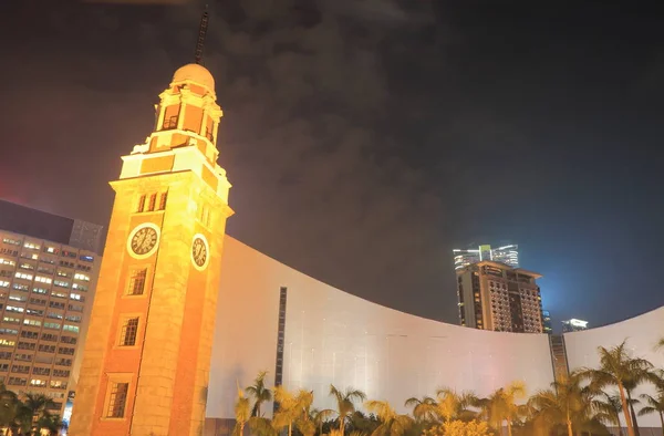 Były Kowloon Canton Railway Clock Tower Hong Kong — Zdjęcie stockowe