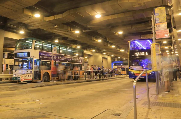 Exchange Square buss terminal Hongkong — Stockfoto