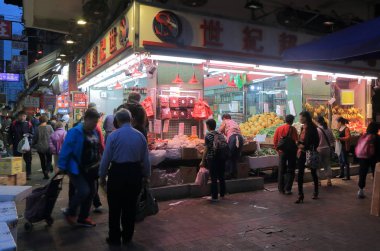 Sebze dükkanı Hong Kong