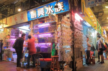 Japon balığı Mong Kok Hong Kong Pazar