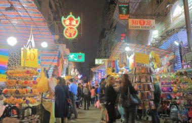 Hong Kong Mong Kok bayanlar Pazar