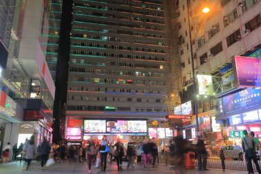 Chungking Konakları sokak cityscape Hong Kong