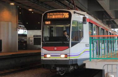 Hong Kong ışık demiryolu Transit Lrt tren