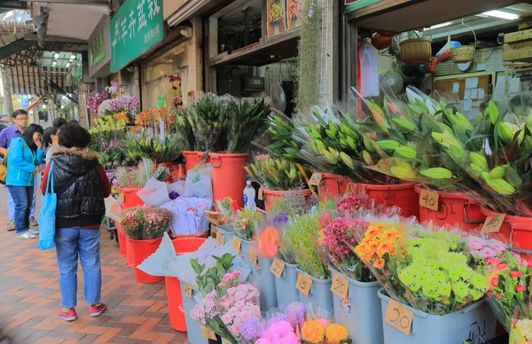 Mercado de flores Hong Kong — Fotografia de Stock