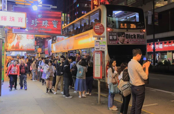 Bus commuters Hong Kong — Stock Photo, Image
