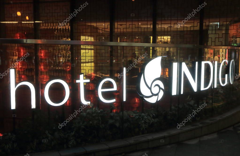 HONG KONG - NOVEMBER 10, 2016: Hotel Indigo 5 star hotel. Hotel Indigo is a chain of boutique hotels and part of InterContinental Hotels Group.