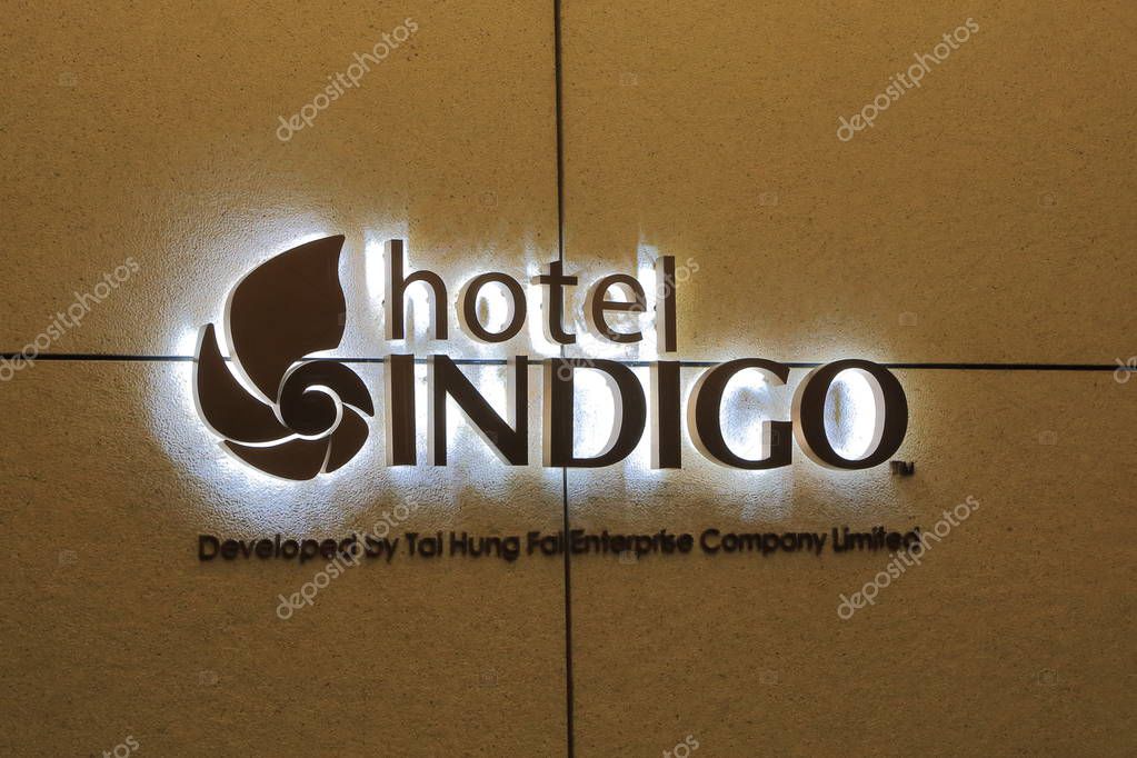 HONG KONG - NOVEMBER 10, 2016: Hotel Indigo 5 star hotel. Hotel Indigo is a chain of boutique hotels and part of InterContinental Hotels Group.