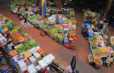 CHO HOM pazarı Hanoi Vietnam.