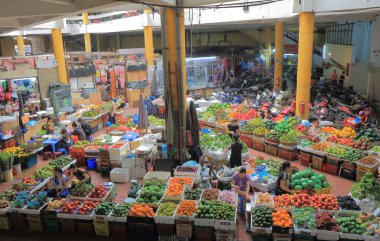 CHO HOM pazarı Hanoi Vietnam.