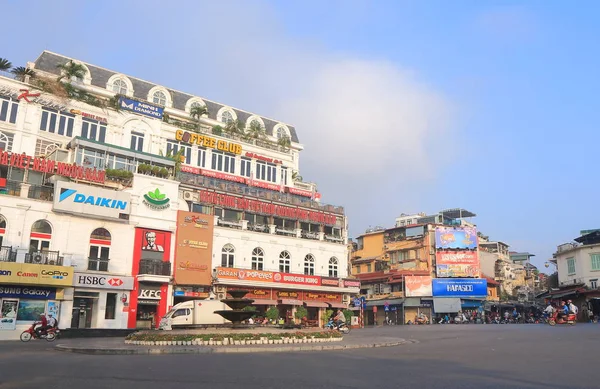 Hanoi centro ciudad paisaje Vietnam — Foto de Stock