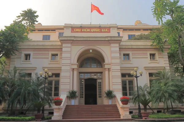 在越南河内的越南国立图书馆. — 图库照片