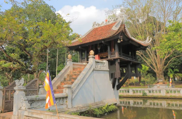 Bir ayağı Pagoda Tapınağı Hanoi Vietnam — Stok fotoğraf
