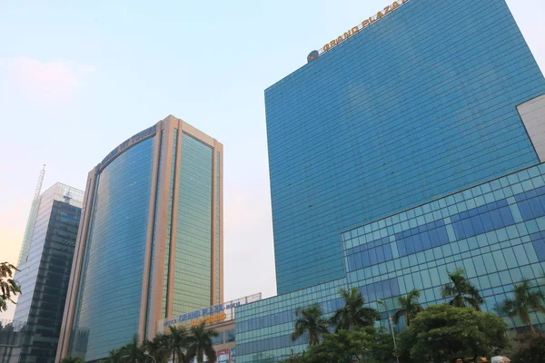 Wieżowce w Grand Plaza Hanoi Wietnam — Zdjęcie stockowe