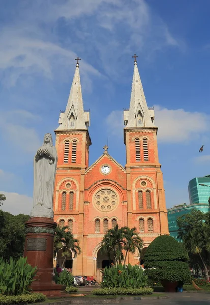 Notre Dame Katedrali Ho Chi Minh City Saigon Vietnam — Stok fotoğraf