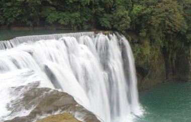 Shifen şelale doğal alan Taipei Tayvan