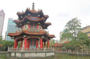 228 Barış Parkı cityscape Taipei Tayvan