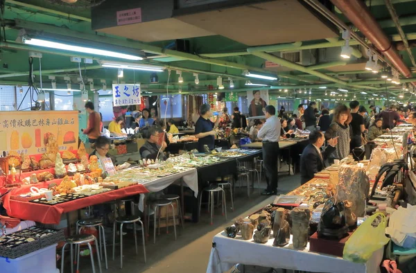 Jianguo Jade mercado Taipei Taiwan — Fotografia de Stock