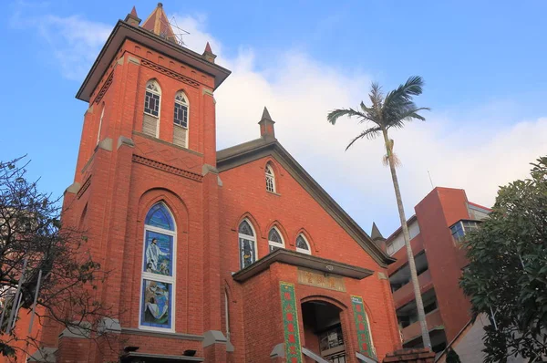 Tamsui kilise tarihi sokak Taipei Tayvan — Stok fotoğraf