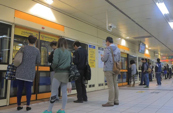 Metropolitana di Taipei pendolari sotterranei Taiwan — Foto Stock