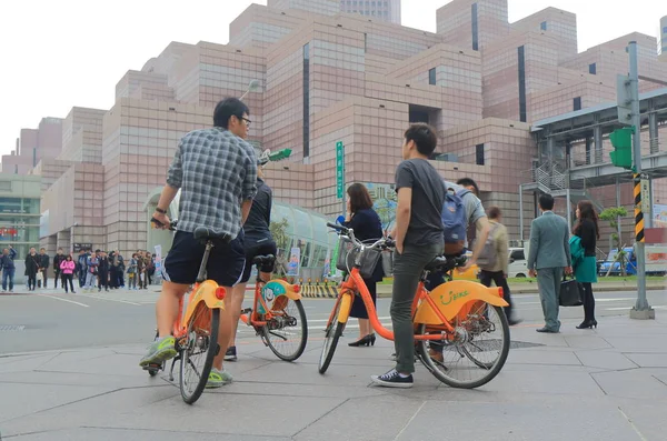 Youbike servicio público de bicicletas compartidas Taipei Taiwán — Foto de Stock