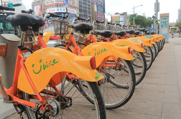 Régime de partage de vélos Youbike Taipei Taiwan — Photo