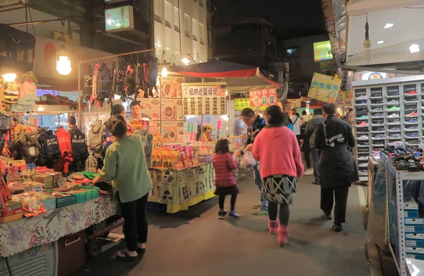 Targ uliczny Raohe noc Taipei Tajwan — Zdjęcie stockowe