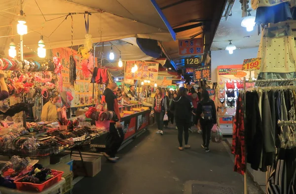 Raohe Mercado callejero nocturno Taipei Taiwán — Foto de Stock