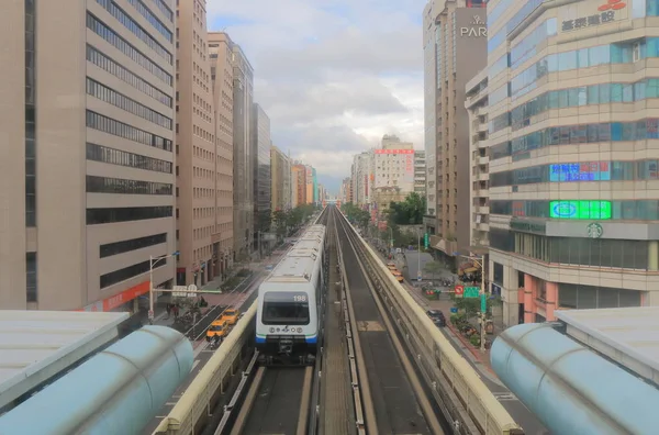 Metro metro ondergrondse trein Taipei Taiwan — Stockfoto