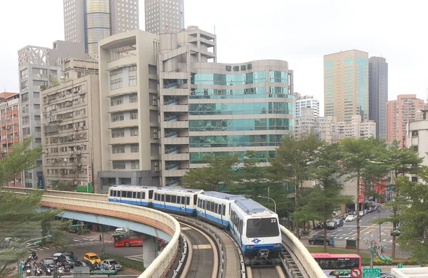 Metro metro ondergrondse trein Taipei Taiwan — Stockfoto