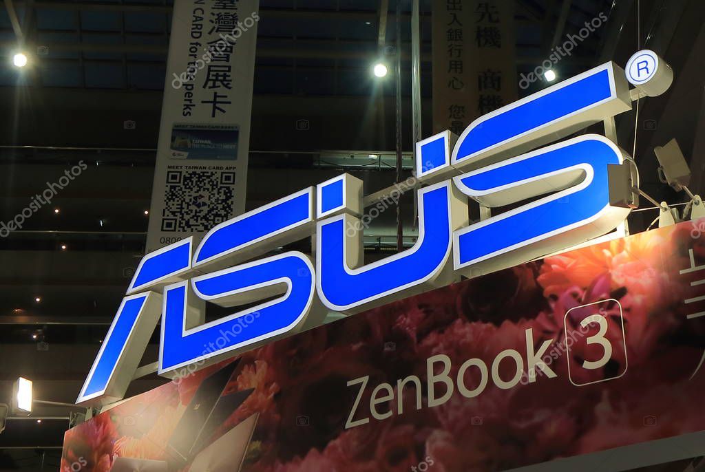 TAIPEI TAIWAN - DECEMBER 6, 2016: ASUS. ASUS is an electronics brand founded in Taipei in 1989