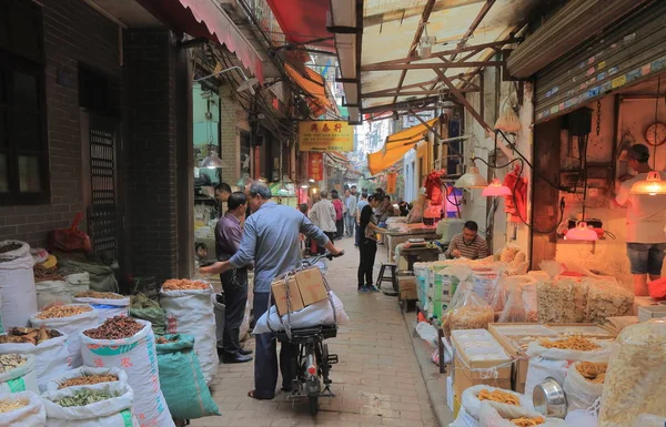 Qing Ping mercato di strada Guangzhou Cina — Foto Stock
