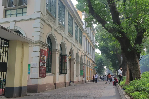 Het eiland Shamian historische architectuur Guangzhou China — Stockfoto