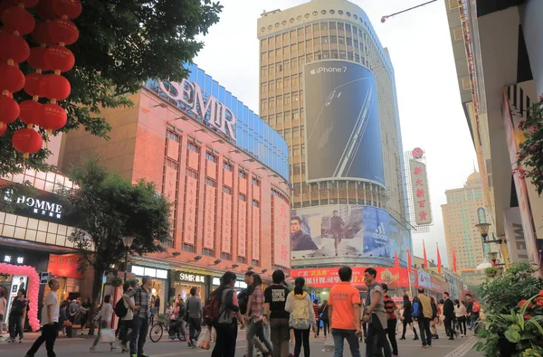 Beijing Lu road shopping street Guangzhou China — Stock Photo, Image