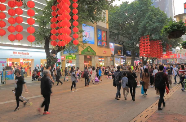 Beijing Lu road shopping street Guangzhou China — Stock Photo, Image