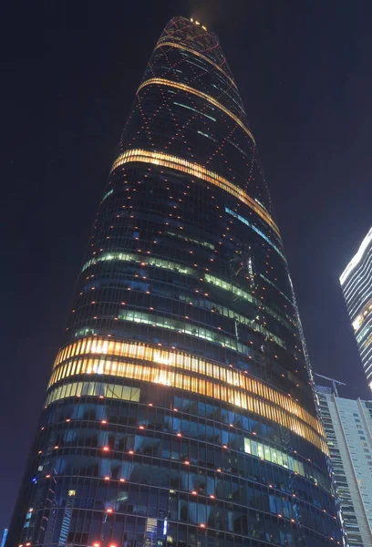 Guangzhou International Finance Center arranha-céus Guangzhou China — Fotografia de Stock