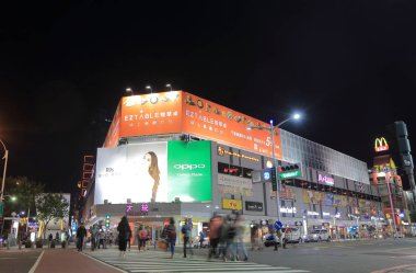 Alışveriş sokak cityscape Kaohsiung Tayvan