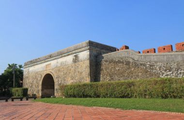 Eski duvar Fongshan Kaohsiung Tayvan