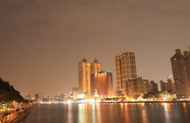 Sevgi Nehri cityscape Kaohsiung Tayvan