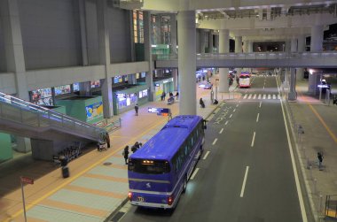 Kansai Uluslararası Havaalanı otobüs terminal Osaka Japonya