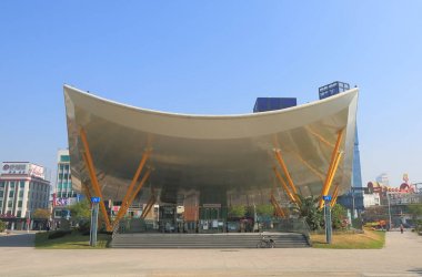 Metro yeraltı metro istasyonu Kaohsiung Tayvan