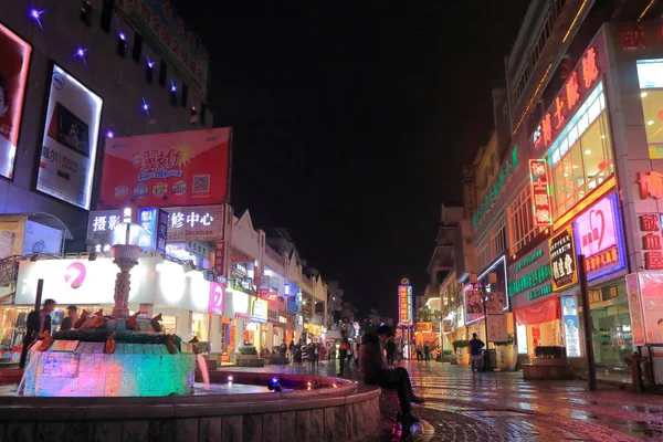 Sokak gece cityscape Guilin Çin Alışveriş Zhengyang — Stok fotoğraf