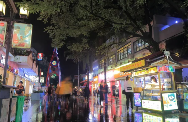 ジュヨンヤン ショッピング通り夜市場都市景観桂林両江中国 — ストック写真