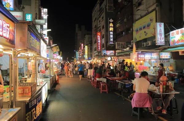 Liuhe gece semt pazarı Kaohsiung Tayvan — Stok fotoğraf