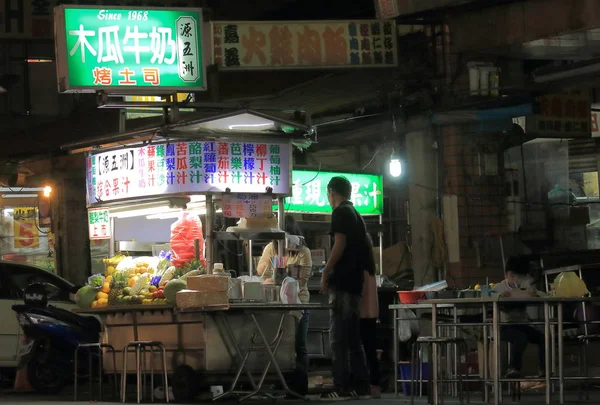 Straße Nachtmarkt Stadtbild taichung taiwan — Stockfoto