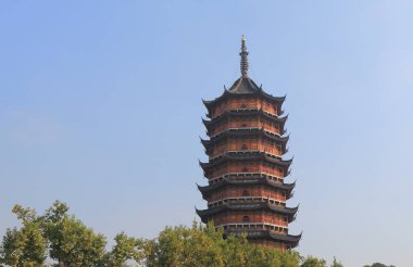 Kuzey Tapınağı pagoda Suzhou Çin