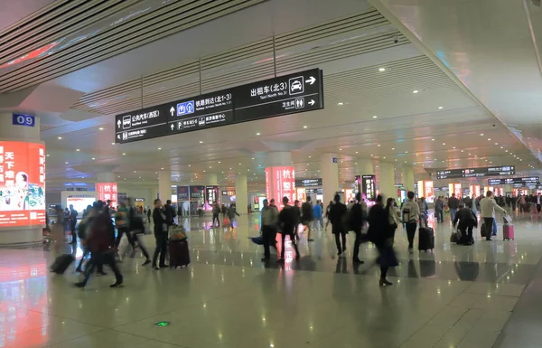 Hangzhou tren istasyonuna Hangzhou Çin — Stok fotoğraf