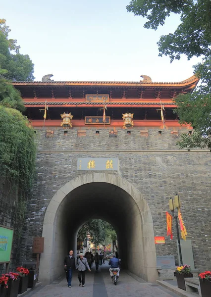 Drum kulesi tarihi mimari Hangzhou Çin — Stok fotoğraf