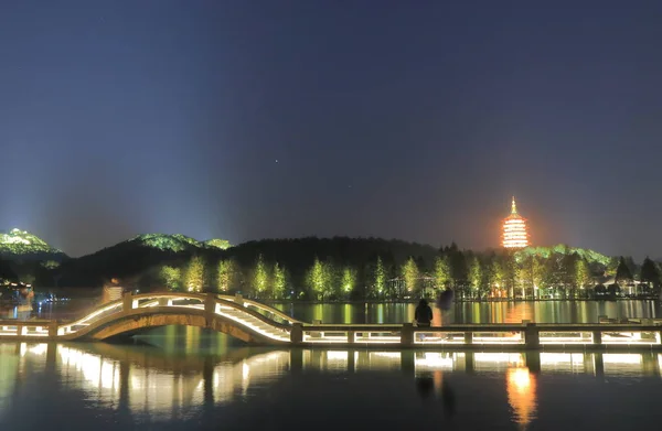 West Lake paisagem Hangzhou China — Fotografia de Stock