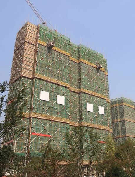 Woonappartement bouwplaats in Hangzhou China — Stockfoto